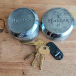 Master Lock Hidden Shackle Unpickable Padlocks - 2 Pack