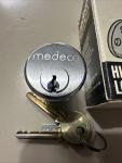 MEDECO 1 7/8" Mortise Cylinder with 2 Keys
