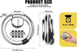 DELSWIN 4-Digit Unpickable Disc Padlock