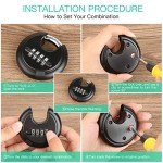 Heavy-Duty 4-Digit Disc Combination Lock Set