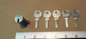 Medeco 64S Unpickable Lock Cylinder with 5 Keys