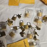Brass Keyed Padlocks with Keys - Unpickable Set