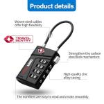 Vollumo TSA Approved 4-Digit Luggage Lock (2-Pack)