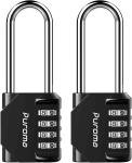 2 Pack Waterproof 4-Digit Combination Padlocks