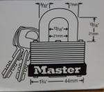 Master Lock 500KA Padlocks with 2 Keys