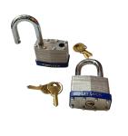 Laminated 50mm Padlocks Keyed Alike - 2 Pack