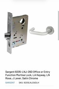 SARGENT ASSA ABLOY Heavy Duty Mortise Lock