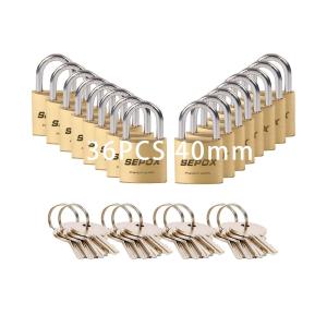 SEPOX® 36-Piece Solid Brass Padlock Set