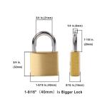 SEPOX® 36-Piece Solid Brass Padlock Set