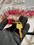 10-Pack Red Aluminum Keyed Alike Padlocks