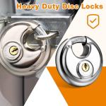 24 Pack of Keyed Alike 70mm Disc Padlocks