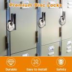 24 Pack of Keyed Alike 70mm Disc Padlocks