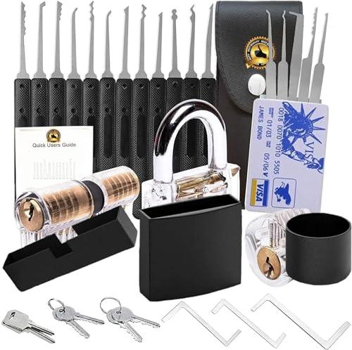Vvenzi Waterproof Unpickable Padlock Set with Keyed Alike