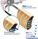 4-Digit Heavy Duty Weatherproof Combination Padlock