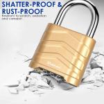 4-Digit Heavy Duty Weatherproof Combination Padlock