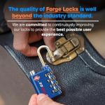 Forge Dual-Opening TSA Approved Lock - 2 Pack