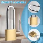 4 Pack Waterproof Brass Padlocks with Keys