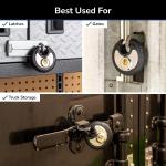 4 Pack Heavy Duty Cut Resistant Padlocks