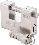Heavy Duty 94mm D-Shaped Padlock with 5 Keys