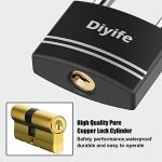 Diyife Waterproof Long Shackle Padlock 2 Pack