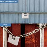 Heavy Duty 94mm D-Shaped Padlock with 5 Keys