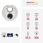 ABUS Diskus 20/70 Heavy Duty Padlock with Keys