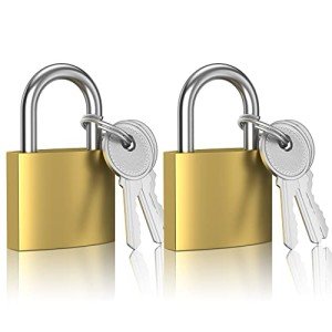 2-Pack 32mm Keyed Small Padlocks with Keys