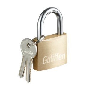 Guliffen Solid Brass Keyed Padlock - 40 mm