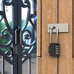 4-Digit Resettable Long Shackle Combination Padlock