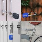 4-Digit Resettable Long Shackle Combination Padlock