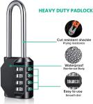 Ultra Long Shackle Resettable 4-Digit Padlock