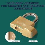 Guliffen Solid Brass Keyed Padlock - 40 mm