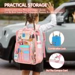Clear Backpack with Combination Lock - Heavy Duty