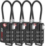 TSA Approved Resettable Alloy Cable Luggage Lock