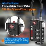 TSA Approved Resettable Alloy Cable Luggage Lock