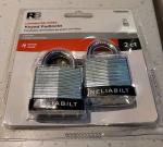 4-Pack Keyed Alike Laminated Padlocks