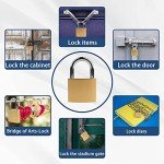 2-Pack 32mm Keyed Small Padlocks with Keys