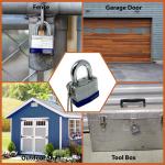 GINO Laminated Padlocks with Keys, 44 mm