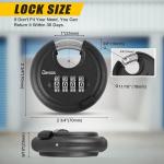 Heavy Duty 4-Digit Combination Disc Padlock