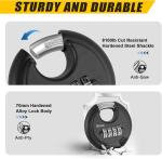 Heavy Duty 4-Digit Combination Disc Padlock