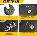 Heavy Duty 4-Digit Combination Disc Padlock