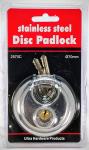 12 Pack Stainless Steel Disc Padlocks 70mm