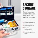 Vaultz Combination Lock Portable Lock Box - 3 Pack