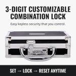 Vaultz Combination Lock Portable Lock Box - 3 Pack