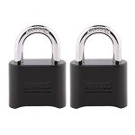 Master Lock Weather Resistant Combo Padlock - 2 Pack