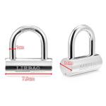 Heavy Duty Unpickable Steel Padlock with Key