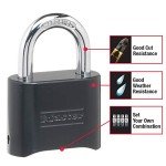 Master Lock Weather Resistant Combo Padlock - 2 Pack
