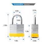 XanHen Keyed Alike Steel Padlocks - 24 Pack