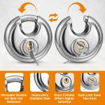 24 Pack of 70mm Stainless Steel Disc Padlocks