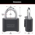 Master Lock Weather Resistant Combo Padlock - 2 Pack